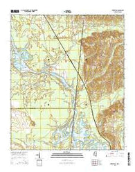 Forreston Mississippi Current topographic map, 1:24000 scale, 7.5 X 7.5 Minute, Year 2015