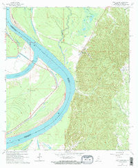 Fort Adams Mississippi Historical topographic map, 1:24000 scale, 7.5 X 7.5 Minute, Year 1965