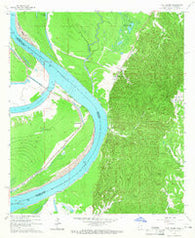 Fort Adams Mississippi Historical topographic map, 1:24000 scale, 7.5 X 7.5 Minute, Year 1965