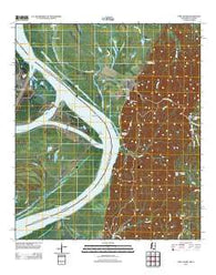 Fort Adams Mississippi Historical topographic map, 1:24000 scale, 7.5 X 7.5 Minute, Year 2012