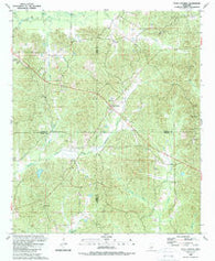 Four Corners Mississippi Historical topographic map, 1:24000 scale, 7.5 X 7.5 Minute, Year 1989