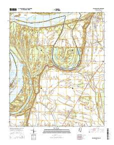 Friars Point Mississippi Current topographic map, 1:24000 scale, 7.5 X 7.5 Minute, Year 2015