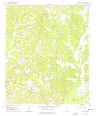 Fulton SE Mississippi Historical topographic map, 1:24000 scale, 7.5 X 7.5 Minute, Year 1965