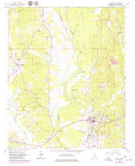 Fulton Mississippi Historical topographic map, 1:24000 scale, 7.5 X 7.5 Minute, Year 1965