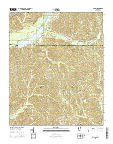 Fulton NE Mississippi Current topographic map, 1:24000 scale, 7.5 X 7.5 Minute, Year 2015