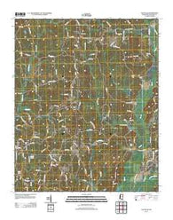 Fulton SE Mississippi Historical topographic map, 1:24000 scale, 7.5 X 7.5 Minute, Year 2012