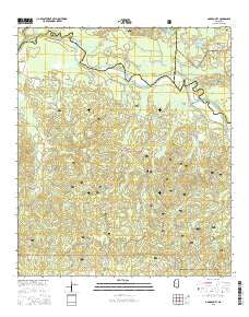 Garden City Mississippi Current topographic map, 1:24000 scale, 7.5 X 7.5 Minute, Year 2015