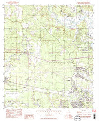 Gautier North Mississippi Historical topographic map, 1:24000 scale, 7.5 X 7.5 Minute, Year 1982