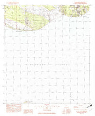 Gautier South Mississippi Historical topographic map, 1:24000 scale, 7.5 X 7.5 Minute, Year 1982