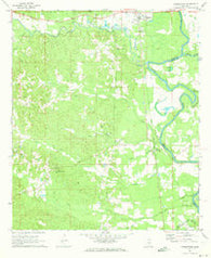 Georgetown Mississippi Historical topographic map, 1:24000 scale, 7.5 X 7.5 Minute, Year 1971