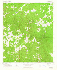 Gholson Mississippi Historical topographic map, 1:24000 scale, 7.5 X 7.5 Minute, Year 1963