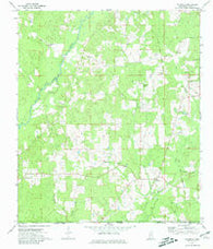 Gillsburg Mississippi Historical topographic map, 1:24000 scale, 7.5 X 7.5 Minute, Year 1972