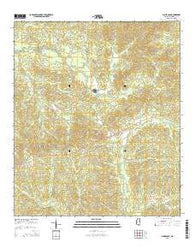 Gin Branch Mississippi Current topographic map, 1:24000 scale, 7.5 X 7.5 Minute, Year 2015