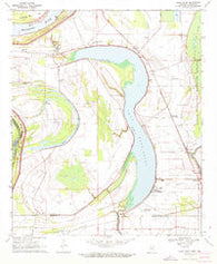 Glen Allan Mississippi Historical topographic map, 1:24000 scale, 7.5 X 7.5 Minute, Year 1970
