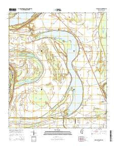 Glen Allan Mississippi Current topographic map, 1:24000 scale, 7.5 X 7.5 Minute, Year 2015