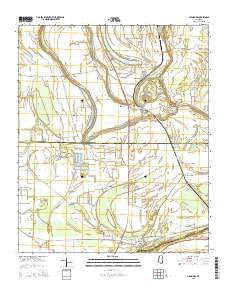 Glendora Mississippi Current topographic map, 1:24000 scale, 7.5 X 7.5 Minute, Year 2015