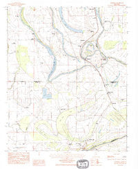 Glendora Mississippi Historical topographic map, 1:24000 scale, 7.5 X 7.5 Minute, Year 1983