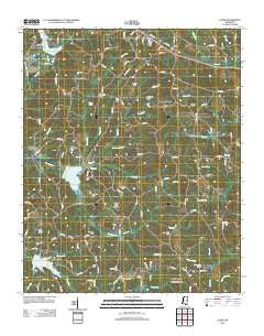 Glens Mississippi Historical topographic map, 1:24000 scale, 7.5 X 7.5 Minute, Year 2012
