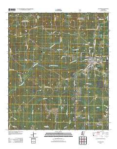 Gloster Mississippi Historical topographic map, 1:24000 scale, 7.5 X 7.5 Minute, Year 2012
