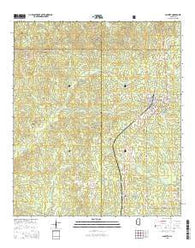 Gloster Mississippi Current topographic map, 1:24000 scale, 7.5 X 7.5 Minute, Year 2015