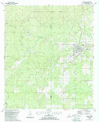 Gloster Mississippi Historical topographic map, 1:24000 scale, 7.5 X 7.5 Minute, Year 1988