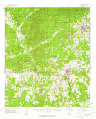 Gloster Mississippi Historical topographic map, 1:62500 scale, 15 X 15 Minute, Year 1961