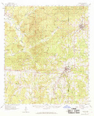 Gloster Mississippi Historical topographic map, 1:62500 scale, 15 X 15 Minute, Year 1961