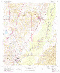 Goodman Mississippi Historical topographic map, 1:24000 scale, 7.5 X 7.5 Minute, Year 1964
