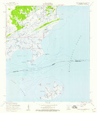 Grand Island Pass Mississippi Historical topographic map, 1:24000 scale, 7.5 X 7.5 Minute, Year 1956