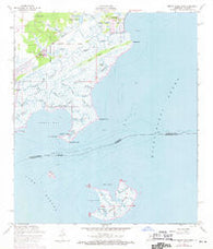 Grand Island Pass Mississippi Historical topographic map, 1:24000 scale, 7.5 X 7.5 Minute, Year 1956
