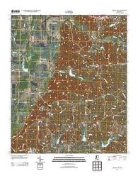 Gravel Hill Mississippi Historical topographic map, 1:24000 scale, 7.5 X 7.5 Minute, Year 2012