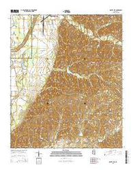 Gravel Hill Mississippi Current topographic map, 1:24000 scale, 7.5 X 7.5 Minute, Year 2015