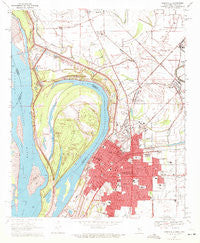 Greenville Mississippi Historical topographic map, 1:24000 scale, 7.5 X 7.5 Minute, Year 1970