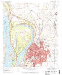 Greenville Mississippi Historical topographic map, 1:24000 scale, 7.5 X 7.5 Minute, Year 1970