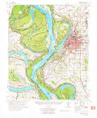 Greenville Mississippi Historical topographic map, 1:62500 scale, 15 X 15 Minute, Year 1972