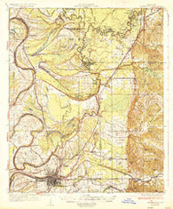 Greenwood Mississippi Historical topographic map, 1:62500 scale, 15 X 15 Minute, Year 1936
