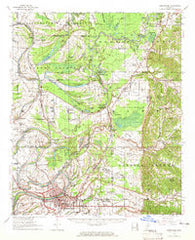 Greenwood Mississippi Historical topographic map, 1:62500 scale, 15 X 15 Minute, Year 1957