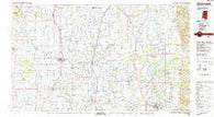 Greenwood Mississippi Historical topographic map, 1:100000 scale, 30 X 60 Minute, Year 1983