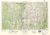 Greenwood Mississippi Historical topographic map, 1:250000 scale, 1 X 2 Degree, Year 1956