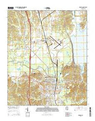 Grenada Mississippi Current topographic map, 1:24000 scale, 7.5 X 7.5 Minute, Year 2015