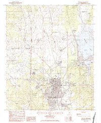 Grenada Mississippi Historical topographic map, 1:24000 scale, 7.5 X 7.5 Minute, Year 1983
