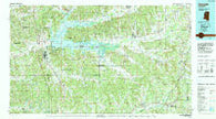 Grenada Mississippi Historical topographic map, 1:100000 scale, 30 X 60 Minute, Year 1984