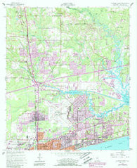 Gulfport North Mississippi Historical topographic map, 1:24000 scale, 7.5 X 7.5 Minute, Year 1954