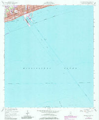 Gulfport South Mississippi Historical topographic map, 1:24000 scale, 7.5 X 7.5 Minute, Year 1954