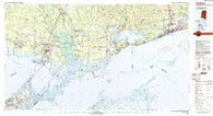 Gulfport Mississippi Historical topographic map, 1:100000 scale, 30 X 60 Minute, Year 1982