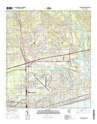 Gulfport North Mississippi Current topographic map, 1:24000 scale, 7.5 X 7.5 Minute, Year 2015