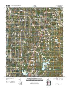 Guntown Mississippi Historical topographic map, 1:24000 scale, 7.5 X 7.5 Minute, Year 2012