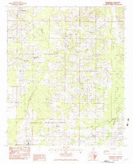 Harperville Mississippi Historical topographic map, 1:24000 scale, 7.5 X 7.5 Minute, Year 1982