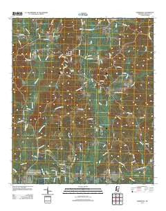 Harrisville Mississippi Historical topographic map, 1:24000 scale, 7.5 X 7.5 Minute, Year 2012