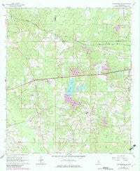 Hattiesburg SW Mississippi Historical topographic map, 1:24000 scale, 7.5 X 7.5 Minute, Year 1965